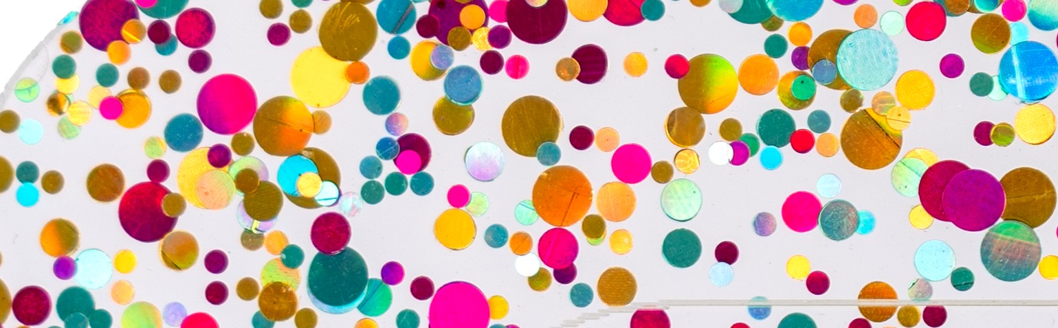 Mermaid Polka Dot acrylic sheet